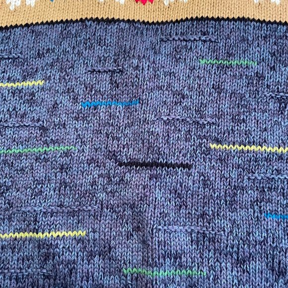 Vintage Hand Knit Susan Bristol Cotton Sleeveless Sweater XL Vest Cardigan - Picture 9 of 13